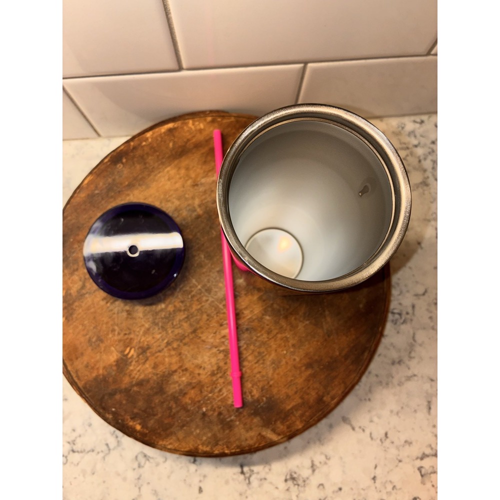 Starbucks 2022 Ombre Pink Orange Stainless‎ Steel Venti Tumbler 24oz - Picture 7 of 8